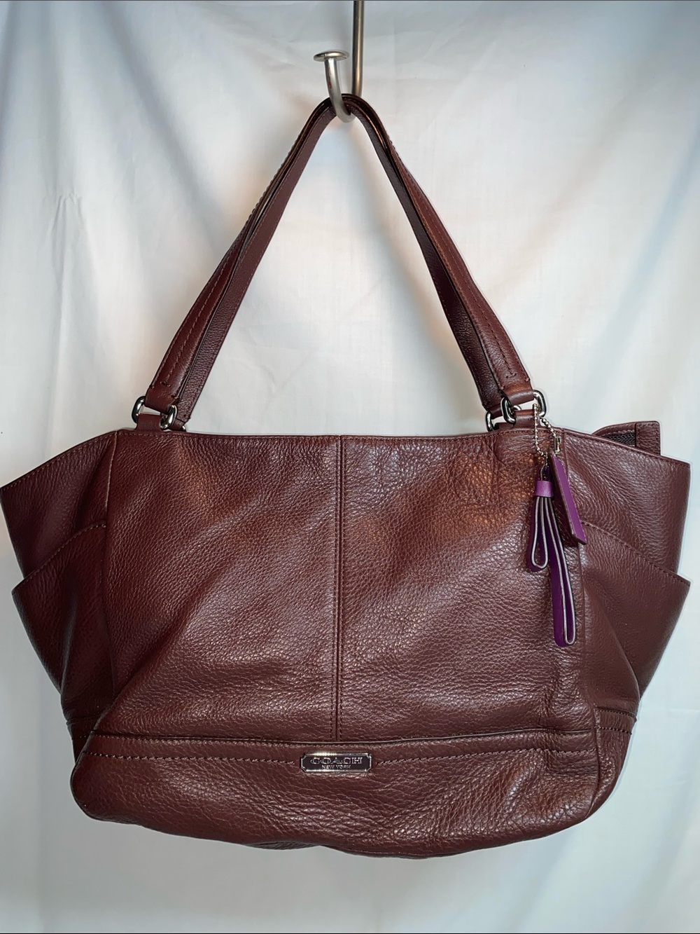 Coach F23284 Large Park Leather Carrie Carryall Tote Shoulder Bag